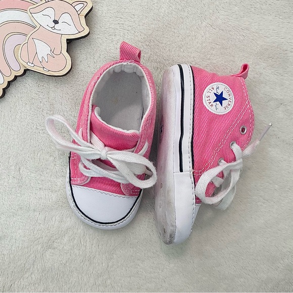 Converse Other - Converse Sneakers Baby Size 3 Pink